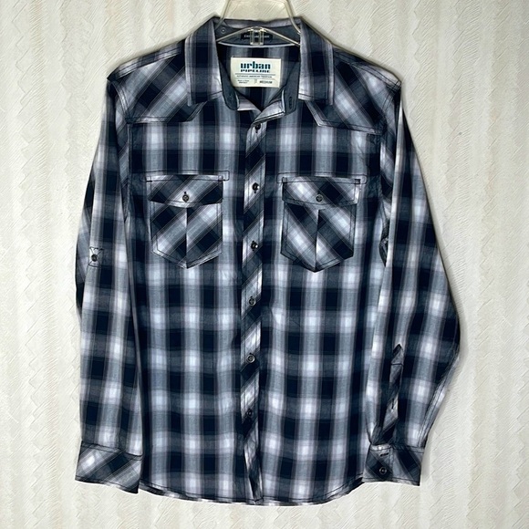 ❤️ URBAN PIPELINE Button Down Top Size M - Picture 2 of 5